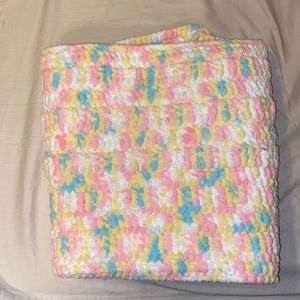 Homemade Baby Blanket, 32x27, Pastels 👼🏼